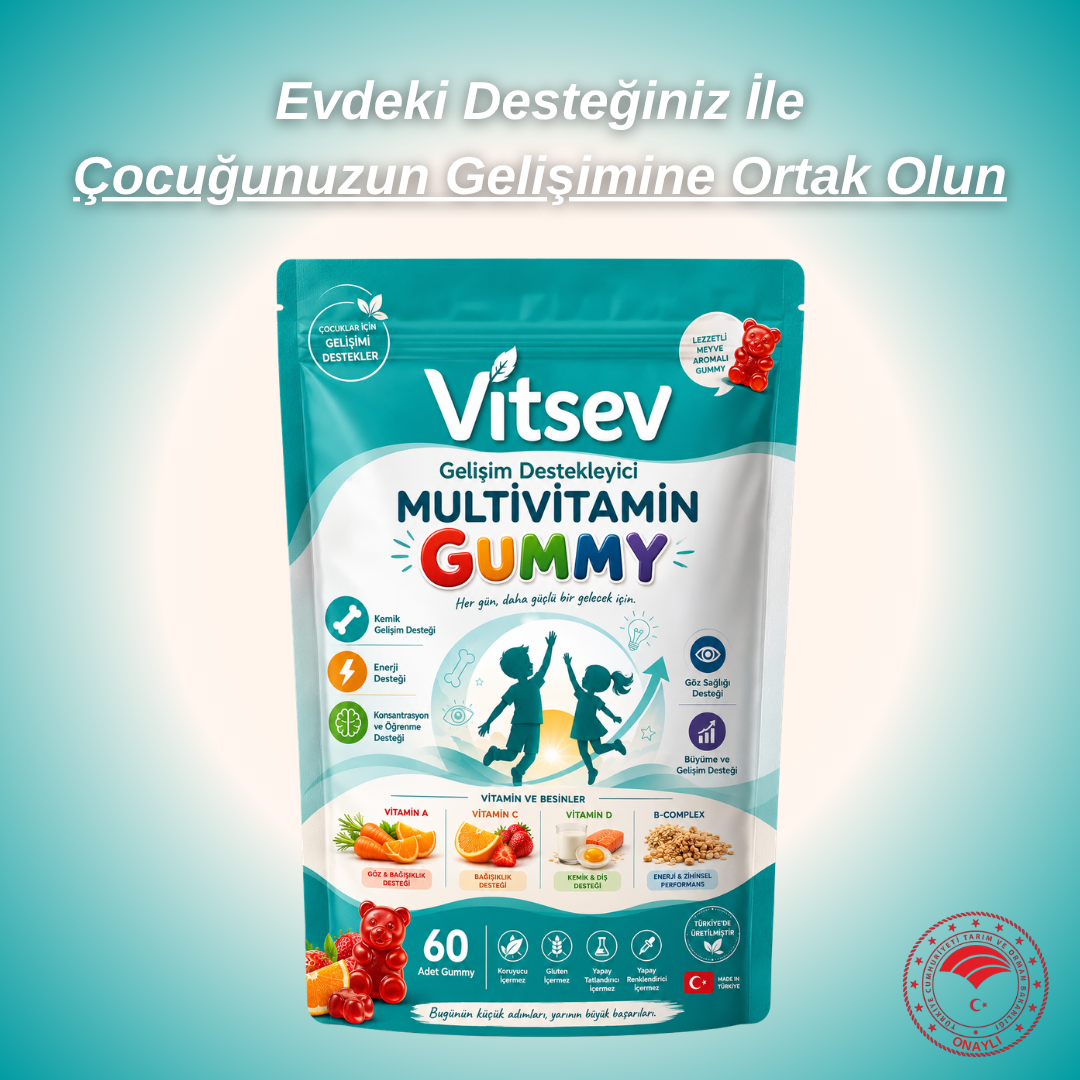 Vitsev™ Gelişim Destekleyici Multivitamin Gummy