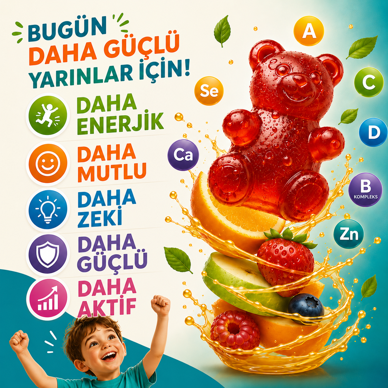 Vitsev™ Gelişim Destekleyici Multivitamin Gummy