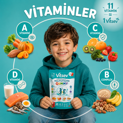 Vitsev™ Gelişim Destekleyici Multivitamin Gummy