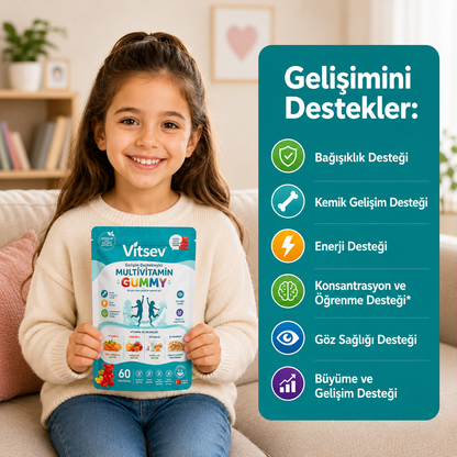 Vitsev™ Gelişim Destekleyici Multivitamin Gummy