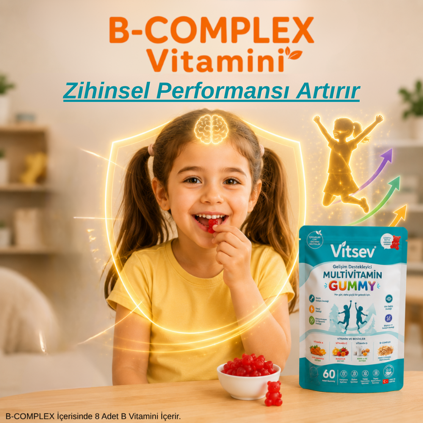 Vitsev™ Gelişim Destekleyici Multivitamin Gummy