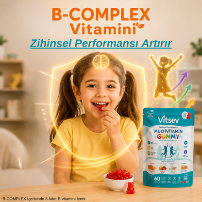 Vitsev™ Gelişim Destekleyici Multivitamin Gummy
