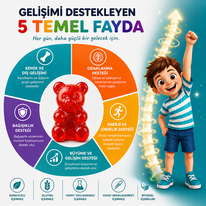 Vitsev™ Gelişim Destekleyici Multivitamin Gummy