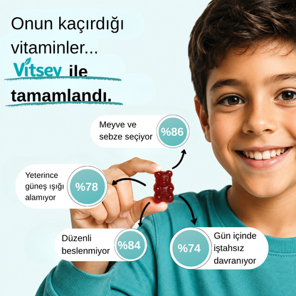 Vitsev™ Gelişim Destekleyici Multivitamin Gummy